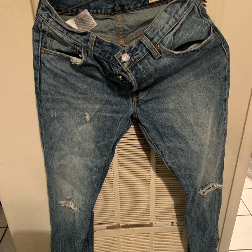 501 denim white oak